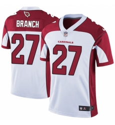 Men's Nike Arizona Cardinals #27 Tyvon Branch White Vapor Untouchable Limited Player NFL Jersey