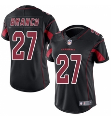 Women's Nike Arizona Cardinals #27 Tyvon Branch Limited Black Rush Vapor Untouchable NFL Jersey