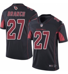 Youth Nike Arizona Cardinals #27 Tyvon Branch Limited Black Rush Vapor Untouchable NFL Jersey