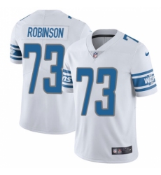 Men's Nike Detroit Lions #73 Greg Robinson Elite White NFL Jersey