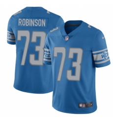 Men's Nike Detroit Lions #73 Greg Robinson Light Blue Team Color Vapor Untouchable Limited Player NFL Jersey