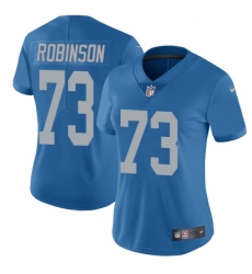 Women's Nike Detroit Lions #73 Greg Robinson Blue Alternate Vapor Untouchable Limited Player NFL Jersey