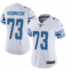 Women's Nike Detroit Lions #73 Greg Robinson White Vapor Untouchable Limited Player NFL Jersey