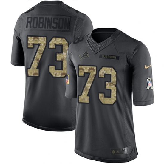 Youth Nike Detroit Lions #73 Greg Robinson Limited Black 2016 Salute to Service NFL Jersey Youth Nike Detroit Lions #73 Greg Robinson Limited Black 2016 Salute to Service NFL Jersey