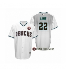 Men's 2019 Armed Forces Day #22 Jake Lamb Arizona Diamondbacks White Jersey