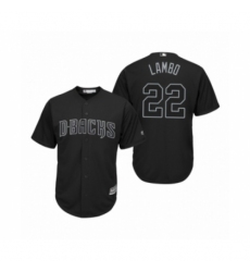 Men's Arizona Diamondbacks #22 Jake Lamb Lambo Black 2019 Players Weekend Replica Jersey