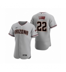 Men's Arizona Diamondbacks #22 Jake Lamb Nike Gray Authentic 2020 Road Jersey