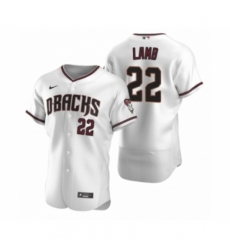 Men's Arizona Diamondbacks #22 Jake Lamb Nike White Crimson Authentic 2020 Home Jersey