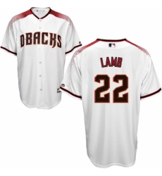 Men's Majestic Arizona Diamondbacks #22 Jake Lamb Authentic White Home Cool Base MLB Jersey