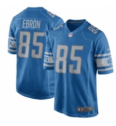 Men's Nike Detroit Lions #85 Eric Ebron Game Light Blue Team Color NFL Jersey