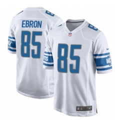 Men's Nike Detroit Lions #85 Eric Ebron Game White NFL Jersey