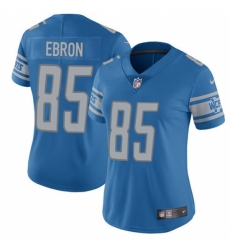 Women's Nike Detroit Lions #85 Eric Ebron Limited Light Blue Team Color Vapor Untouchable NFL Jersey