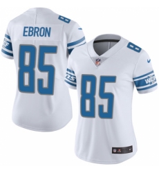 Women's Nike Detroit Lions #85 Eric Ebron Limited White Vapor Untouchable NFL Jersey