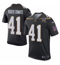 Men's Nike New York Giants #41 Dominique Rodgers-Cromartie Elite Black Team Irvin 2016 Pro Bowl NFL Jersey