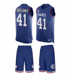 Men's Nike New York Giants #41 Dominique Rodgers-Cromartie Limited Royal Blue Tank Top Suit NFL Jersey