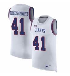 Men's Nike New York Giants #41 Dominique Rodgers-Cromartie Limited White Rush Player Name & Number Tank Top NFL Jersey