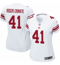 Women's Nike New York Giants #41 Dominique Rodgers-Cromartie Game White NFL Jersey