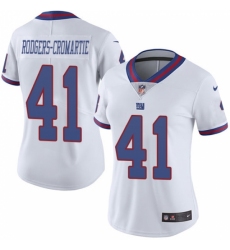 Women's Nike New York Giants #41 Dominique Rodgers-Cromartie Limited White Rush Vapor Untouchable NFL Jersey