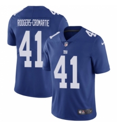 Youth Nike New York Giants #41 Dominique Rodgers-Cromartie Royal Blue Team Color Vapor Untouchable Limited Player NFL Jersey