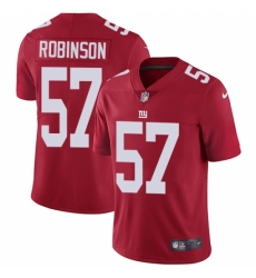 Men's Nike New York Giants #57 Keenan Robinson Red Alternate Vapor Untouchable Limited Player NFL Jersey