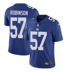 Youth Nike New York Giants #57 Keenan Robinson Elite Royal Blue Team Color NFL Jersey