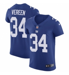 Men's Nike New York Giants #34 Shane Vereen Elite Royal Blue Team Color NFL Jersey