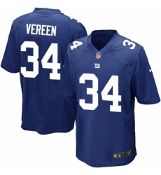 Men's Nike New York Giants #34 Shane Vereen Game Royal Blue Team Color NFL Jersey