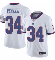 Men's Nike New York Giants #34 Shane Vereen Limited White Rush Vapor Untouchable NFL Jersey