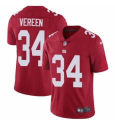 Men's Nike New York Giants #34 Shane Vereen Red Alternate Vapor Untouchable Limited Player NFL Jersey