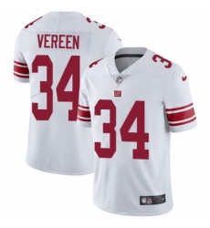 Men's Nike New York Giants #34 Shane Vereen White Vapor Untouchable Limited Player NFL Jersey