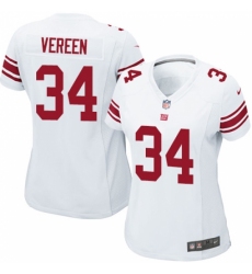 Women's Nike New York Giants #34 Shane Vereen Game White NFL Jersey