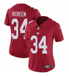 Women's Nike New York Giants #34 Shane Vereen Red Alternate Vapor Untouchable Limited Player NFL Jersey