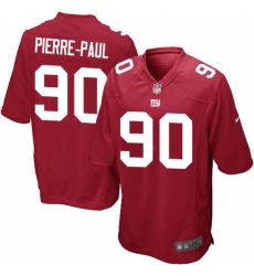 Men's Nike New York Giants #90 Jason Pierre-Paul Game Red Alternate NFL Jersey