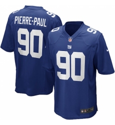 Men's Nike New York Giants #90 Jason Pierre-Paul Game Royal Blue Team Color NFL Jersey