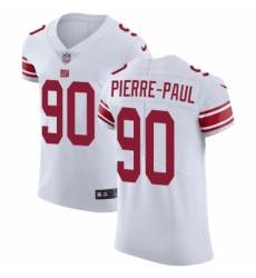 Men's Nike New York Giants #90 Jason Pierre-Paul White Vapor Untouchable Elite Player NFL Jersey