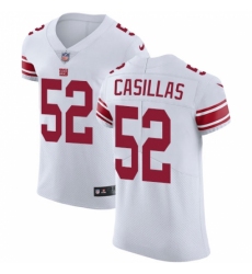 Men's Nike New York Giants #52 Jonathan Casillas White Vapor Untouchable Elite Player NFL Jersey