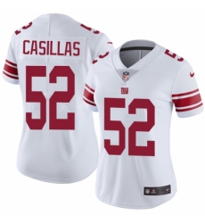 Women's Nike New York Giants #52 Jonathan Casillas Elite White NFL Jersey