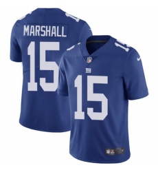 Youth Nike New York Giants #15 Brandon Marshall Royal Blue Team Color Vapor Untouchable Limited Player NFL Jersey