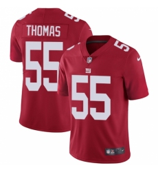 Men's Nike New York Giants #55 J.T. Thomas Red Alternate Vapor Untouchable Limited Player NFL Jersey