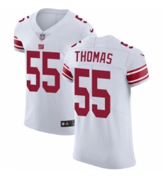Men's Nike New York Giants #55 J.T. Thomas White Vapor Untouchable Elite Player NFL Jersey