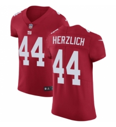 Men's Nike New York Giants #44 Mark Herzlich Red Alternate Vapor Untouchable Elite Player NFL Jersey