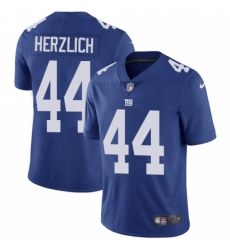 Men's Nike New York Giants #44 Mark Herzlich Royal Blue Team Color Vapor Untouchable Limited Player NFL Jersey