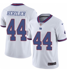 Youth Nike New York Giants #44 Mark Herzlich Limited White Rush Vapor Untouchable NFL Jersey