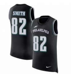 Men's Nike Philadelphia Eagles #82 Torrey Smith Limited Black Rush Player Name & Number Tank Top NFL Jersey