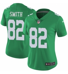 Women's Nike Philadelphia Eagles #82 Torrey Smith Limited Green Rush Vapor Untouchable NFL Jersey