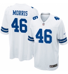 Men's Nike Dallas Cowboys #46 Alfred Morris Game White NFL Jersey