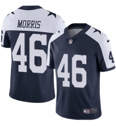 Youth Nike Dallas Cowboys #46 Alfred Morris Navy Blue Throwback Alternate Vapor Untouchable Limited Player NFL Jersey