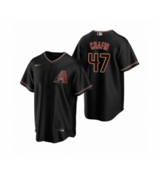 Men's Arizona Diamondbacks #47 Andrew Chafin Nike Black Replica Alternate Jersey