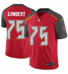 Men's Nike Tampa Bay Buccaneers #75 Davonte Lambert Red Team Color Vapor Untouchable Limited Player NFL Jersey