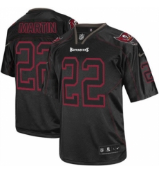 Men's Nike Tampa Bay Buccaneers #22 Doug Martin Elite Lights Out Black NFL Jersey